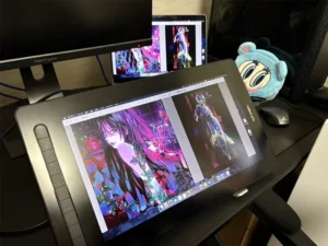 デスク周り